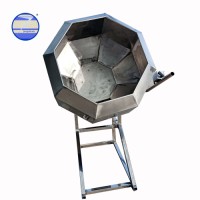 Fried Food Potato Chips Snacks Seasoning Mixer Machine /Octagonal Peanut Flavoring Coating Machine