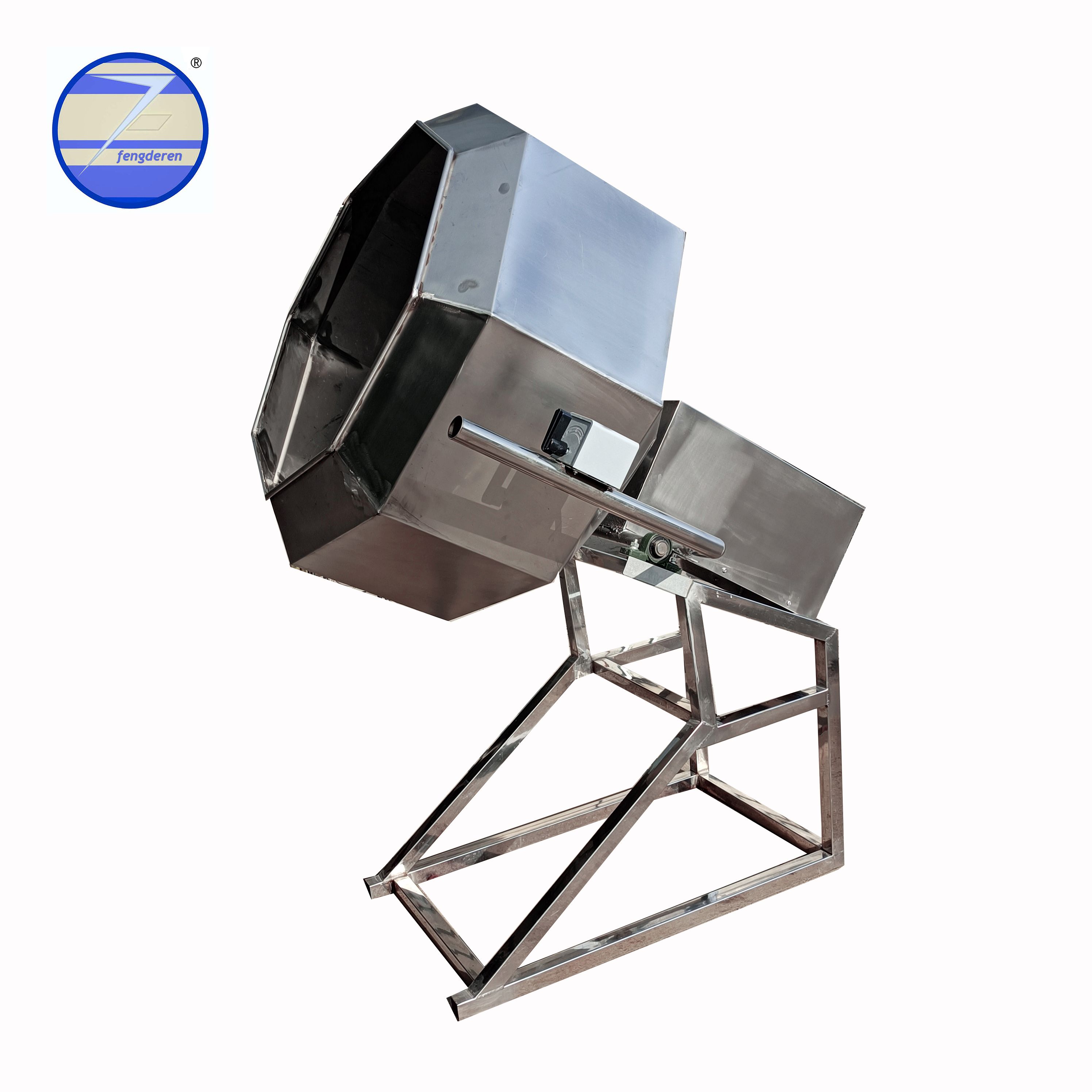 Fried Food Potato Chips Snacks Seasoning Mixer Machine /Octagonal Peanut Flavoring Coating Machine
