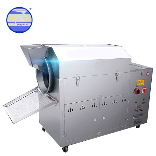 Small Rotary Drum Peanut Roaster Cacao Nut Roaster Flavored Salty Sunflower Seed Roasting Machine